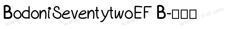BodoniSeventytwoEF B字体转换